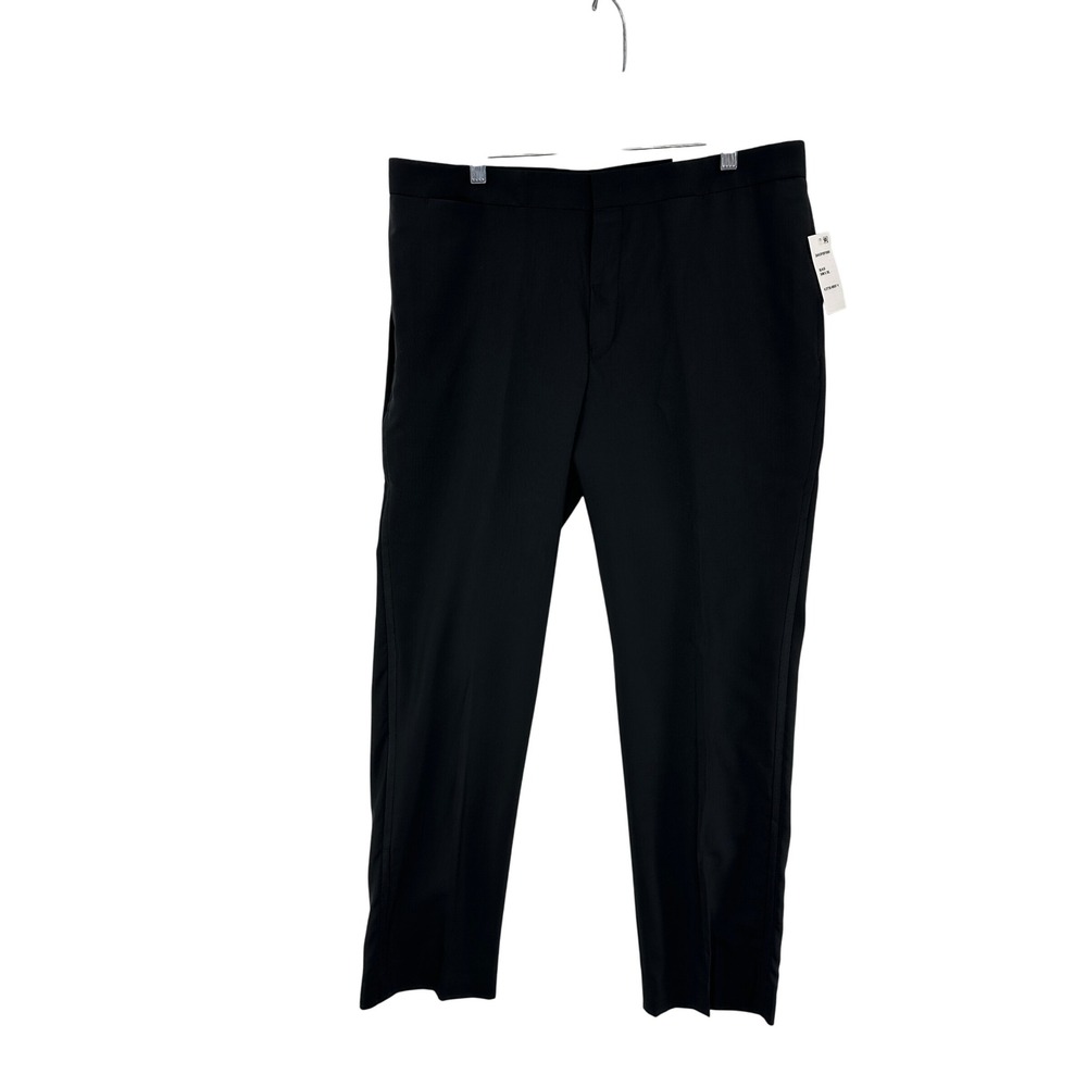DKNY‎ Mens Black Slim Fit Daston Suit Separate Dress Pants 34W X 30L